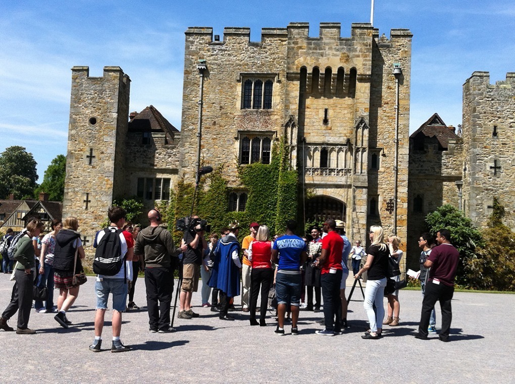 Filming The Apprentice at Hever Castle