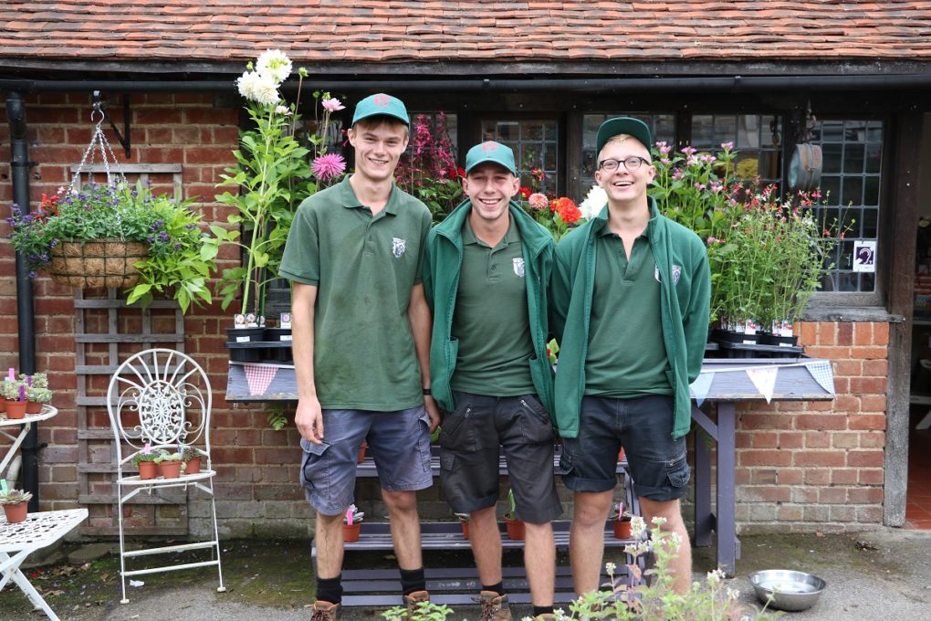 Young gardeners at Hever Castle