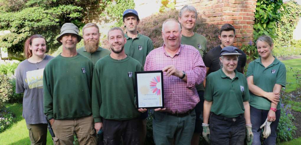 Hever Castle Gardeners with their South and South East In Bloom 2023 award
