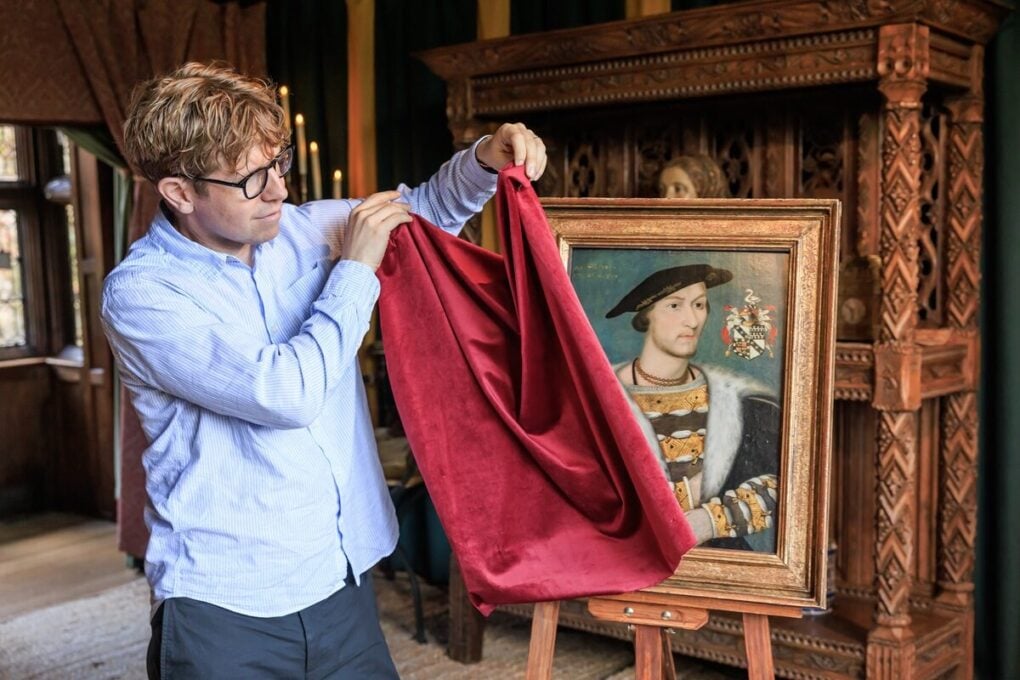Josh Widdicombe Unveiling William Carey Portrait at Hever Castle